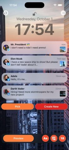 Faker — Fake Notifications для iOS — скриншот 3