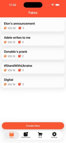Faker — Fake Notifications для iOS — скриншот 5
