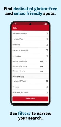 Find Me Gluten Free для Android — скриншот 3
