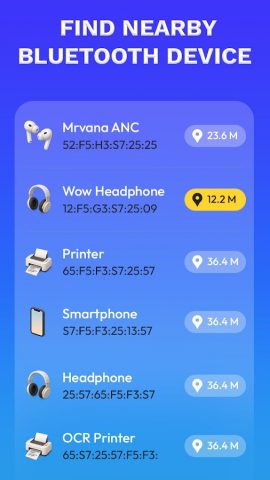 Find My Bluetooth Device для Android — скриншот 2