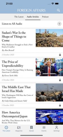 Foreign Affairs Magazine для iOS — скриншот 2