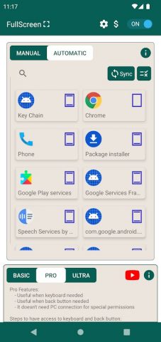 Fullscreen Immersive для Android — скриншот 2