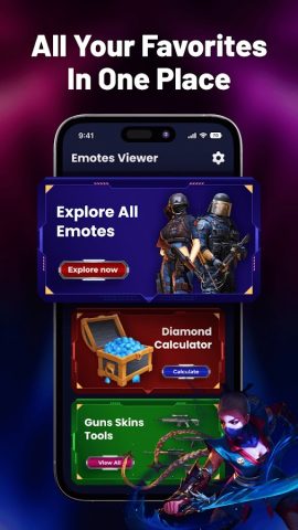 Fvalore Emotes Viewer для Android — скриншот 3