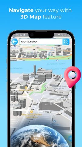 Live GPS Earth Satellite Maps для Android — скриншот 1