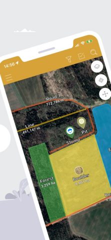 GPS Fields Area Measure для iOS — скриншот 1