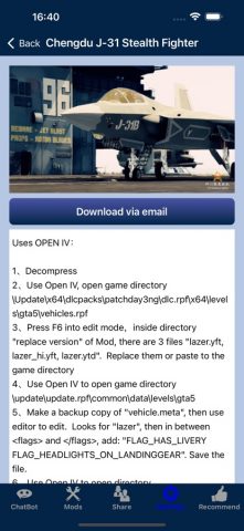 GTA5 -Mods(GTA V, GTAV, GTA 5) для iOS — скриншот 4