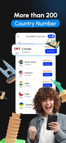 GetCode — Виртуальные Номера для Android — скриншот 4