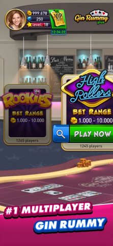 Gin Rummy Plus — Fun Card Game для iOS — скриншот 1