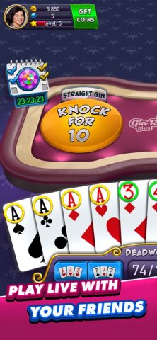 Gin Rummy Plus — Fun Card Game для iOS — скриншот 3
