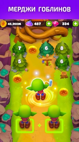 Goblin Wood Idle Lumber кликер для Android — скриншот 1