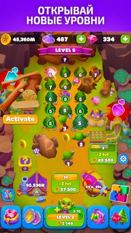 Goblin Wood Idle Lumber кликер для Android — скриншот 2
