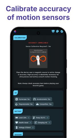 Gyroscope Fix — Game Launcher для Android — скриншот 4