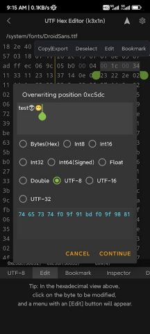 Hex Editor, Binary Viewer для Android — скриншот 2