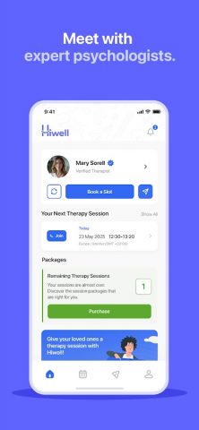 Hiwell Therapy & Mental Health для Android — скриншот 1
