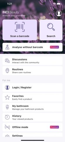 INCI Beauty — Cosmetic scanner для iOS — скриншот 1