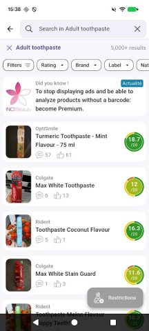 INCI Beauty — Cosmetic scanner для Android — скриншот 2