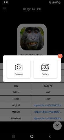 Image To Links для Android — скриншот 3