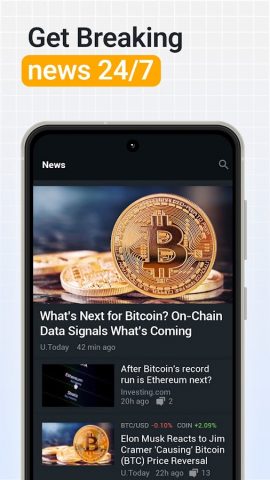 Investing.com: крипто, новости для Android — скриншот 3