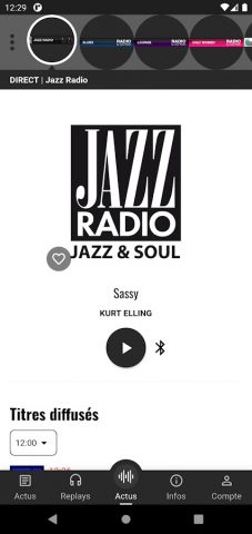Jazz Radio для Android — скриншот 1