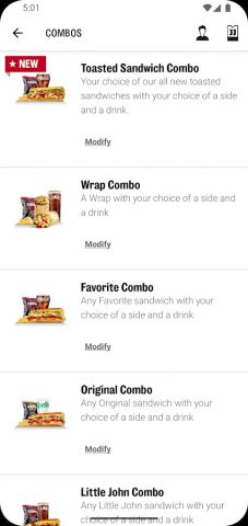 Jimmy John’s Sandwiches для Android — скриншот 3
