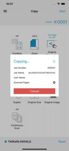 KYOCERA MyPanel для iOS — скриншот 3
