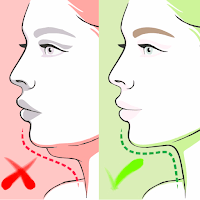 Как убрать второй подбородок для Android