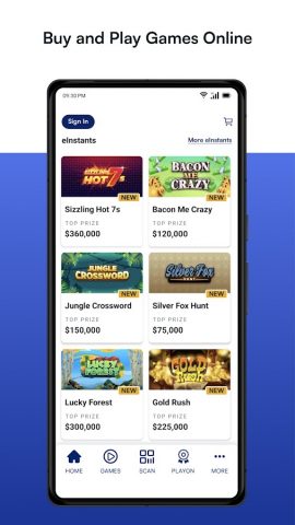 Kansas Lottery PlayOn® для Android — скриншот 3