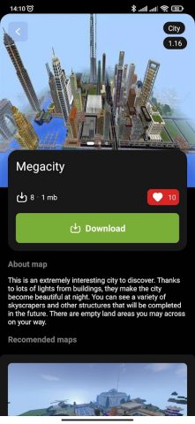 Карты для Майнкрафт MCPE для Android — скриншот 5