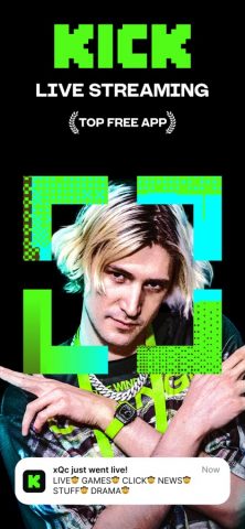 KICK — Live Streaming для iOS — скриншот 1