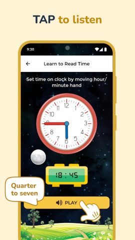 Kids Clock Learning для Android — скриншот 3