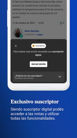 LA NACION для Android — скриншот 2