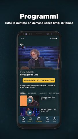La7 для Android — скриншот 4