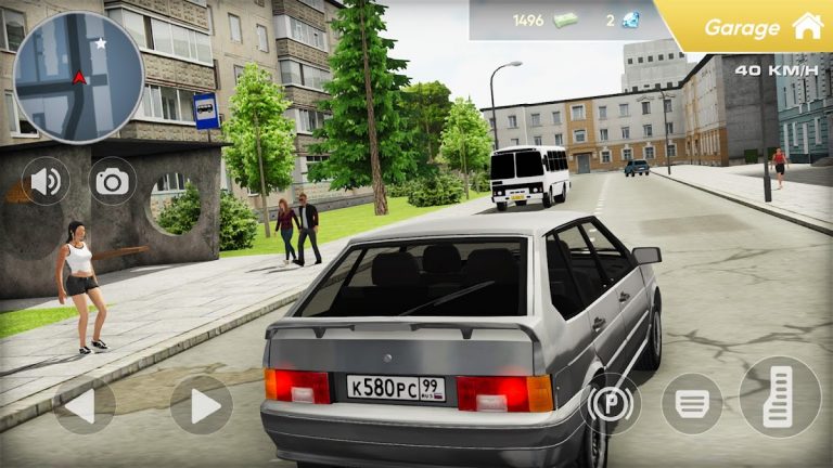 Лада Четырка — игра про машины для Android — скриншот 1