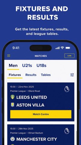 Leeds United Official для Android — скриншот 1