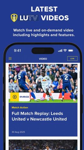 Leeds United Official для Android — скриншот 2