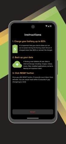Легкое форматирование телефона для Android — скриншот 4