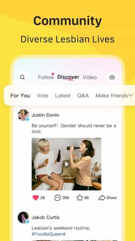 LesPark — Lesbian Community для Android — скриншот 1