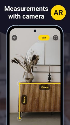 Линейка: Рулетка, Измерение для Android — скриншот 1
