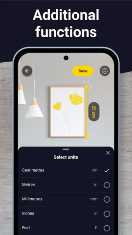 Линейка: Рулетка, Измерение для Android — скриншот 5