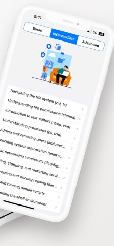 Linux Tutorial для iOS — скриншот 2