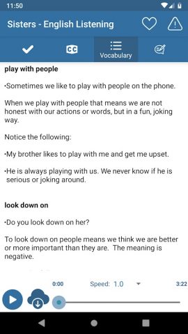 Listen English Daily Practice для Android — скриншот 3
