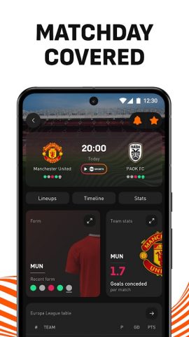 LiveScore: Live Sports Scores для Android — скриншот 3