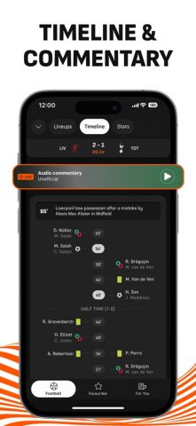 LiveScore: Live Sports Scores для iOS — скриншот 4
