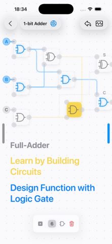 LogicalArt Digital Circuit Sim для iOS — скриншот 1