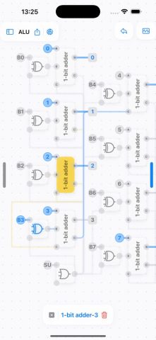 LogicalArt Digital Circuit Sim для iOS — скриншот 2
