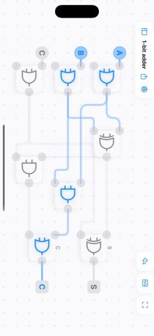 LogicalArt Digital Circuit Sim для iOS — скриншот 4
