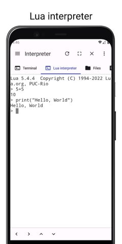 LuaDroid — ide for lua — скриншот 4