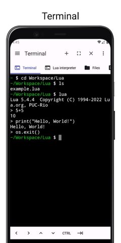 LuaDroid — ide for lua — скриншот 5