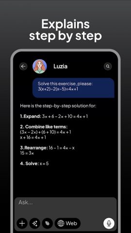 Luzia: Your AI Assistant для Android — скриншот 3