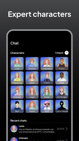 Luzia: Your AI Assistant для Android — скриншот 5